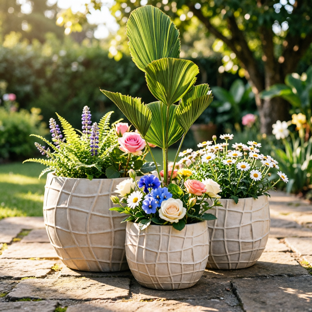 大型花盆大尺寸花盆户外花园豪华花盆批发室内纤维粘土花盆JQ-2120