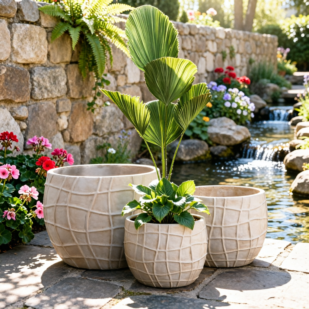 大型花盆大尺寸花盆户外花园豪华花盆批发室内纤维粘土花盆JQ-2120