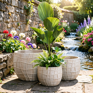 大型花盆大尺寸花盆户外花园豪华花盆批发室内纤维粘土花盆JQ-2120