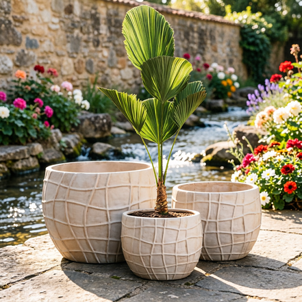 大型花盆大尺寸花盆户外花园豪华花盆批发室内纤维粘土花盆JQ-2120